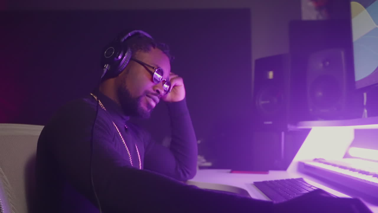 Music Producer in Recording Studio