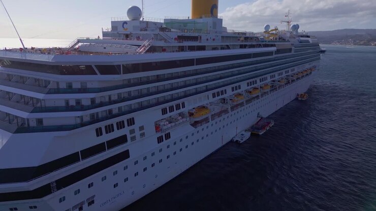 Costa Pacifica Cruise Ship In Samana, Dominican Republic