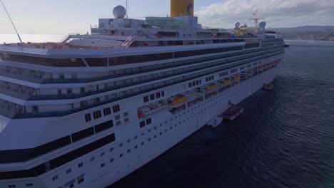 costa pacifica cruise ship in samana, dominican republic