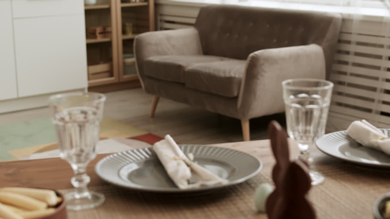 Table with Dishes on Easter