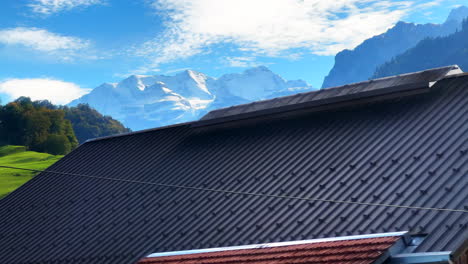 Switzerland-railway-train-bahnhof-travel-Swiss-Alps-blue-sky-stunning-morning-Bern-Thun-Interlaken-Thunersee-Zurich-to-Saas-Fee-Seestrasse-summer-autumn-fall-Jungfrau-Gridelwalk-mountain-landscape