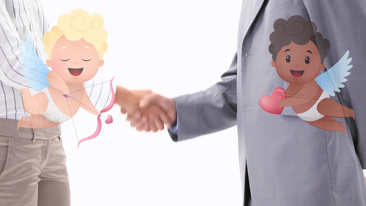 Composizione di medici sorridenti, uomo e donna, su schermi con elaborazione di dati medici.