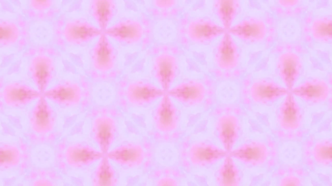 Loop Continuo di Pattern Caleidoscopico Rosa e Viola Cangiante