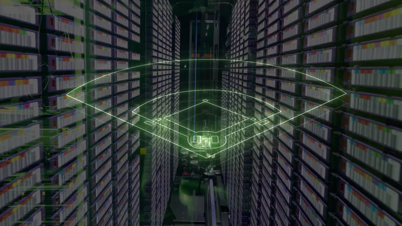 서버를 통해 디지털 야구장의 애니메이션