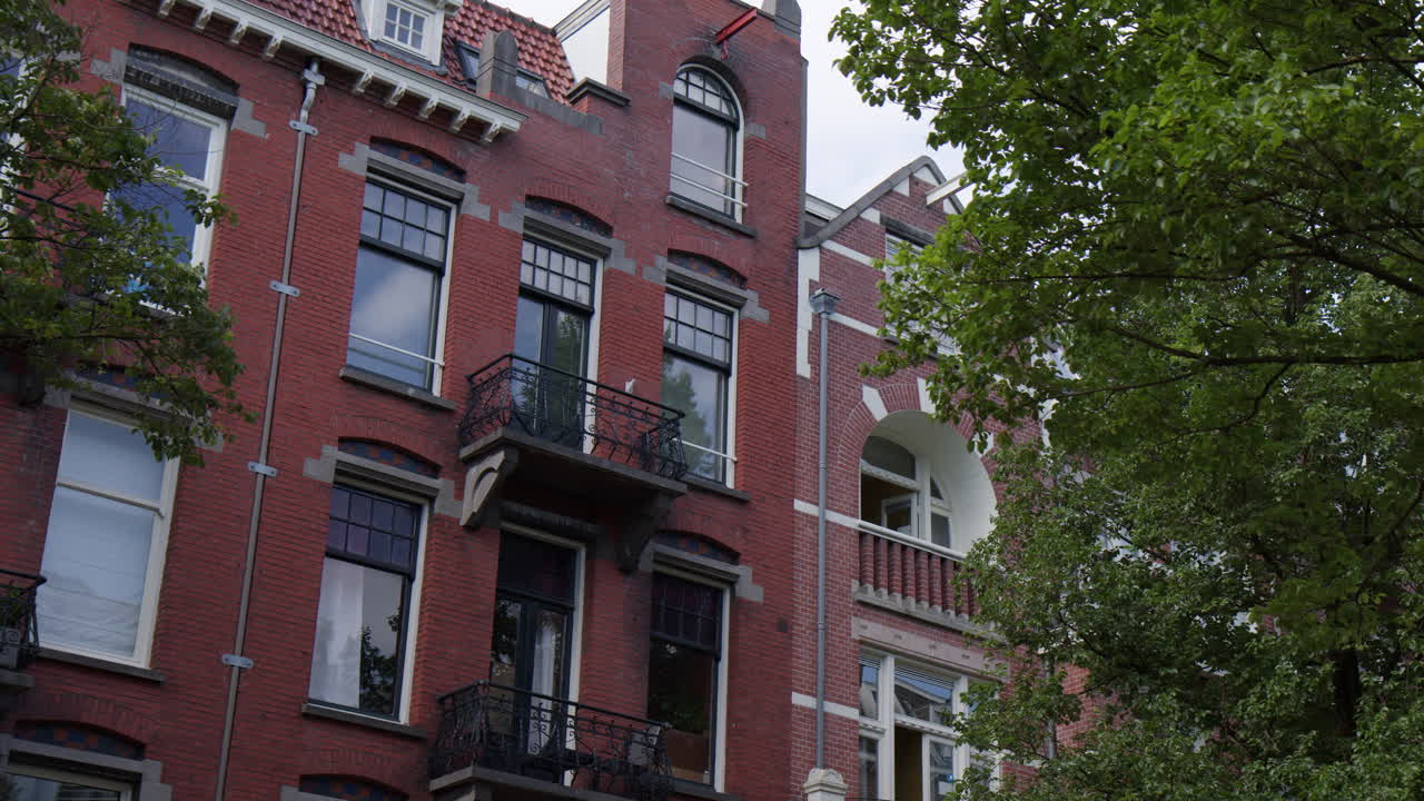 Medieval Architecture In Amsterdam, Netherlands - Low Angle Shot