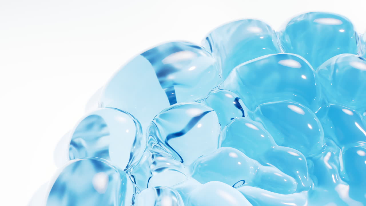 부드러운 거품 배경, 3d 렌더링