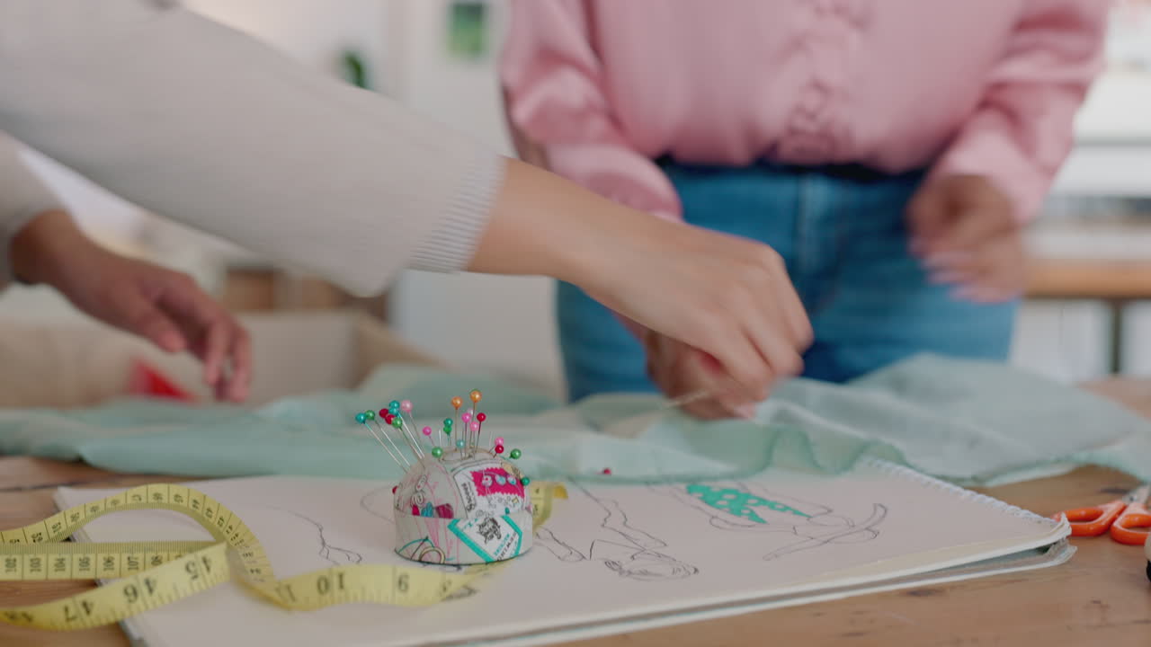 일 하는 패션 디자이너