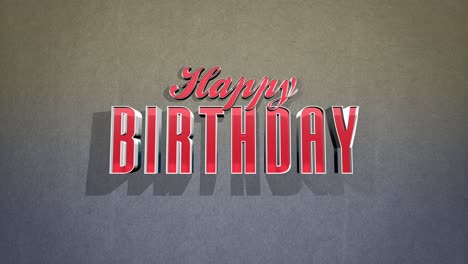 texto de feliz cumpleaños retro en textura vintage azul al estilo de los años 80