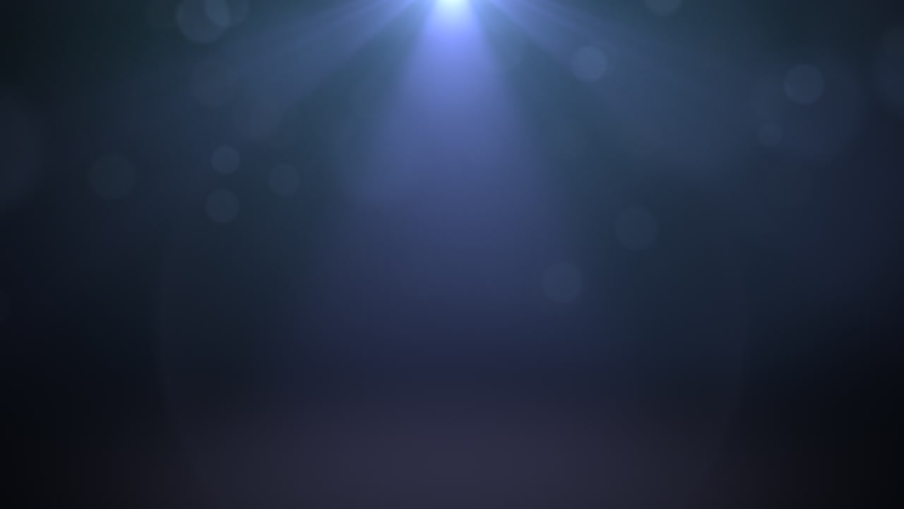 어두운 배경에 둥근 보케가 있는 모션 및 플라이 블루 입자