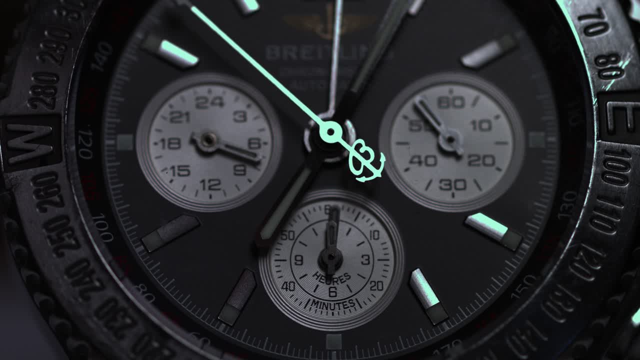 Close-up of a Breitling Chronograph Watch