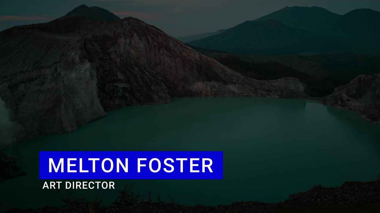 Professional lower thirds for presentations, courses &amp; webinars—clean design with name &amp; title