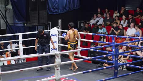 fighters prepare for a kickboxing match