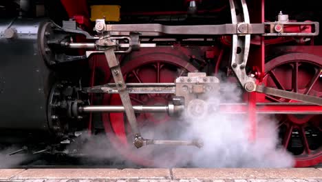 Ruedas-Y-Válvulas-En-Una-Locomotora-De-Vapor.