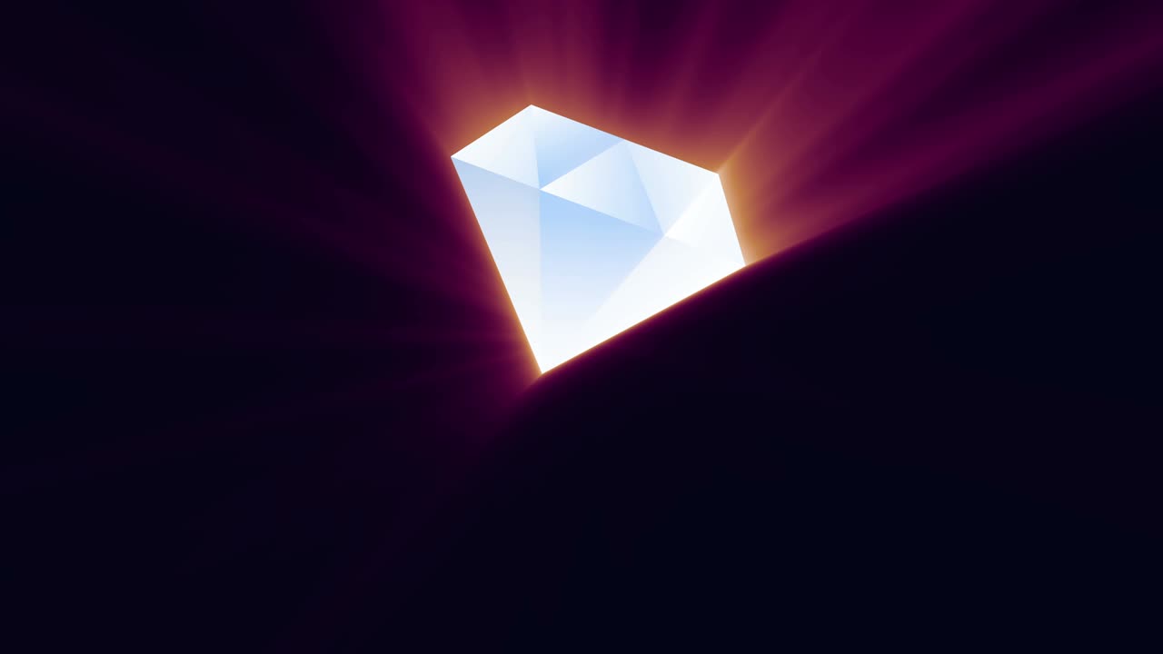 마법의 빛을 가진 화려한 다이아몬드 보석, 완벽한 루프, 부, 엘리트, 럭셔리 컨셉