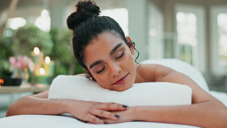 woman relaxing at spa