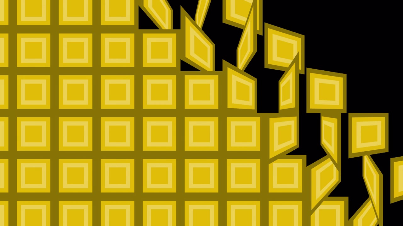 Gold Square Grid Pattern
