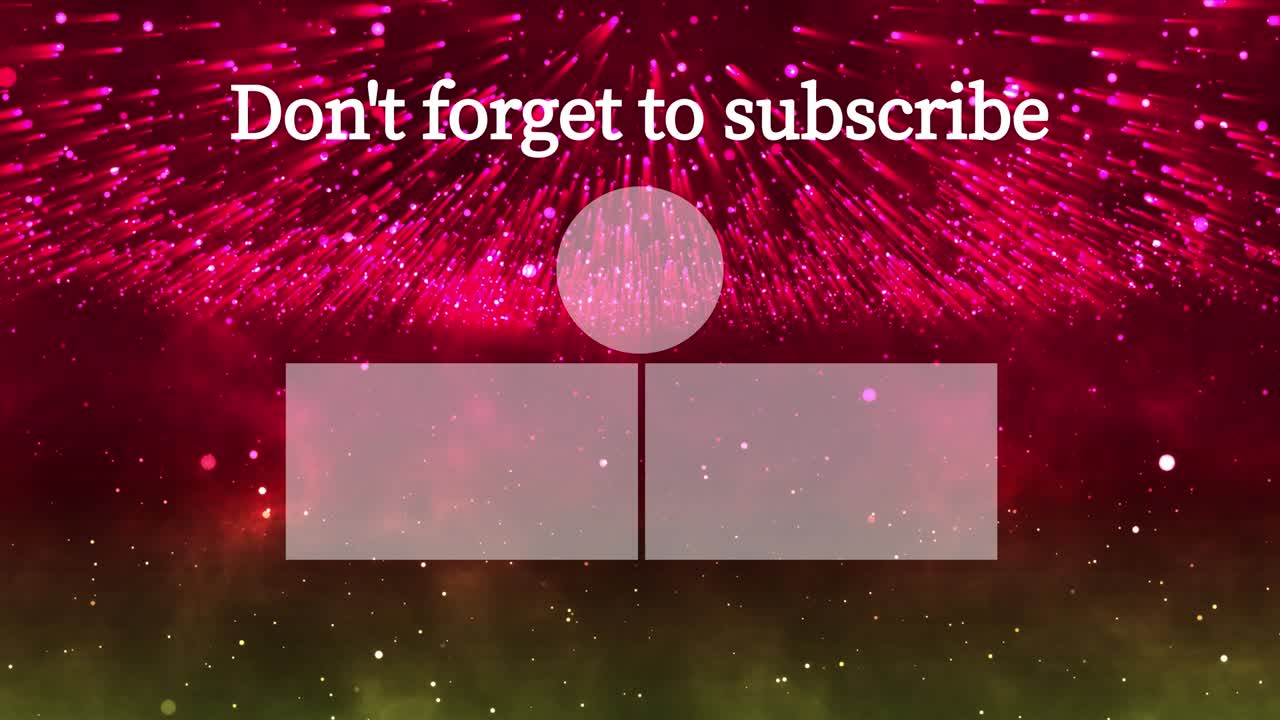 환상적인 라이트 엔드 카드 엔딩 스크린 모션 그래픽