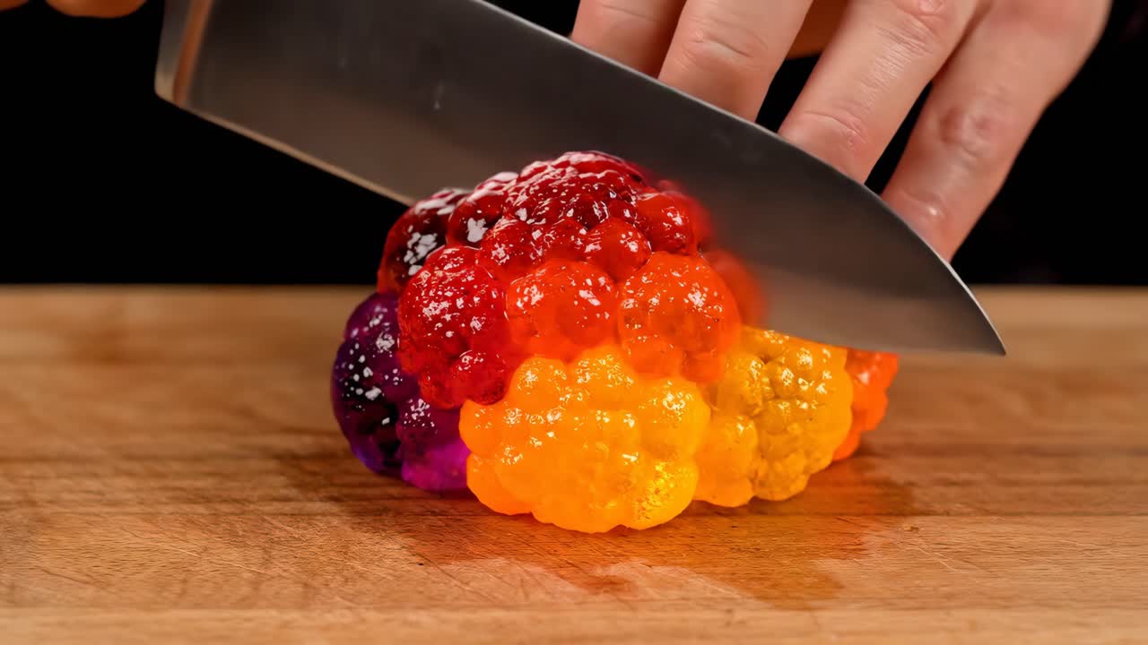 Cutting Rainbow Jelly