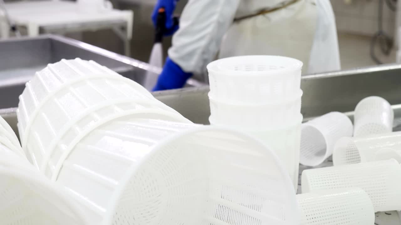 fábrica de lavado al final del día diario fábrica de queso