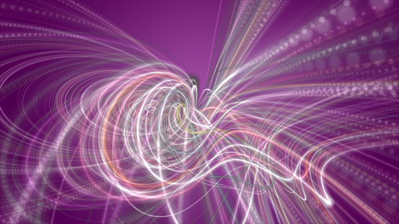 animación fantástica con objeto de rayas retorcidas en cámara lenta, 4096x2304 bucle 4k