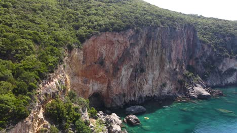 greece lichnos beach aerial drone footage 3.mp4