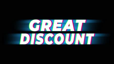 great discount promotion graphic