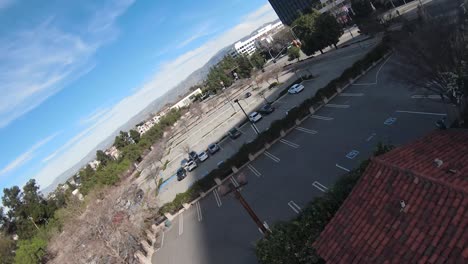 vista aérea de la ciudad universal - california