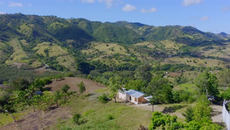 fertile farm land on banks of the bao river, santiago, dominican republic