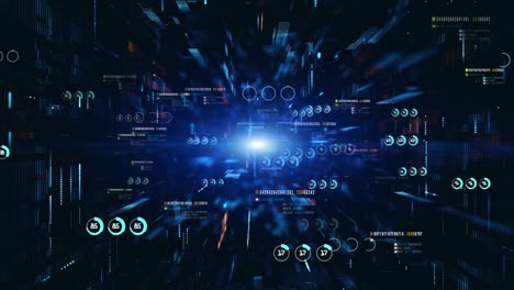 technology digital cyberspace and data network connections. transfer digital data high-speed internet. global finances business data processing background concept.