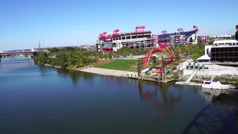 tennessee titans football stadium day  exterior 4k