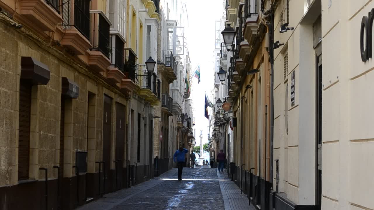 Ciudad de Cádiz, España, Andalucía. Calles de Cádiz
