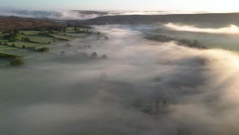 inversion flog behaving like waves on a beach - aerial time-lapse