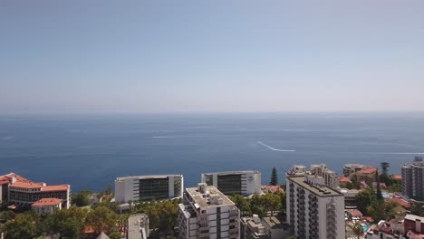 oceanscape con jetskis 4k drone shot