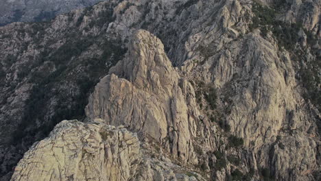 majestic rocky mountain range in corsica