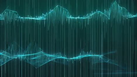 abstract audio waveform visualization