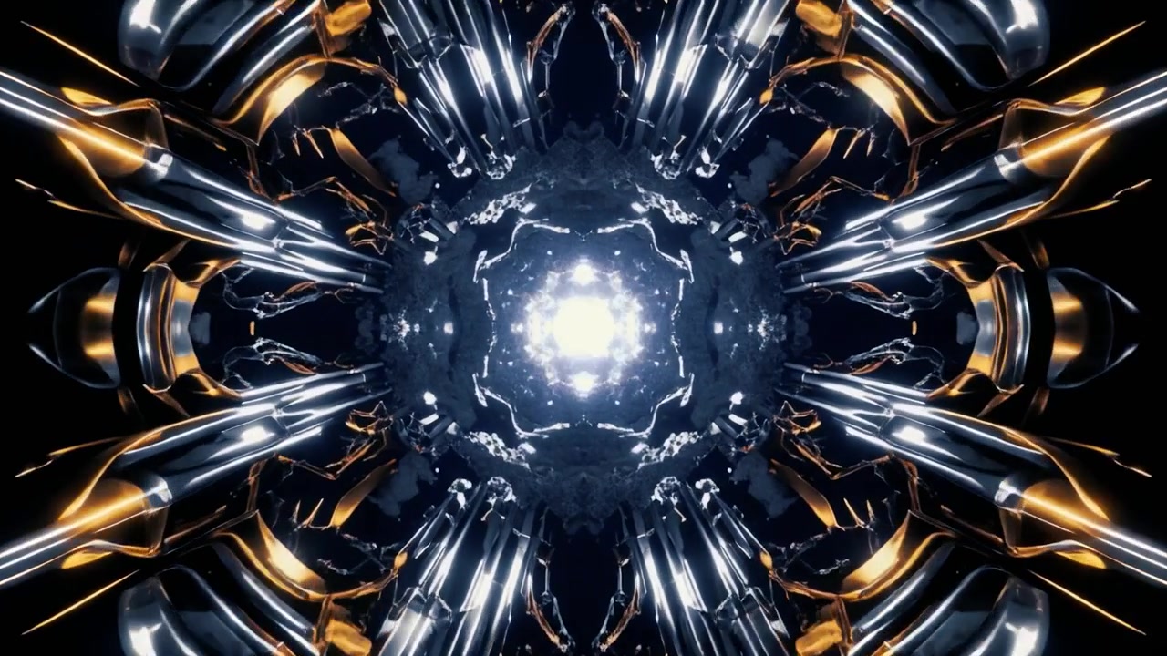 Abstract 3D Geometric Structure Expanding in Dark Space