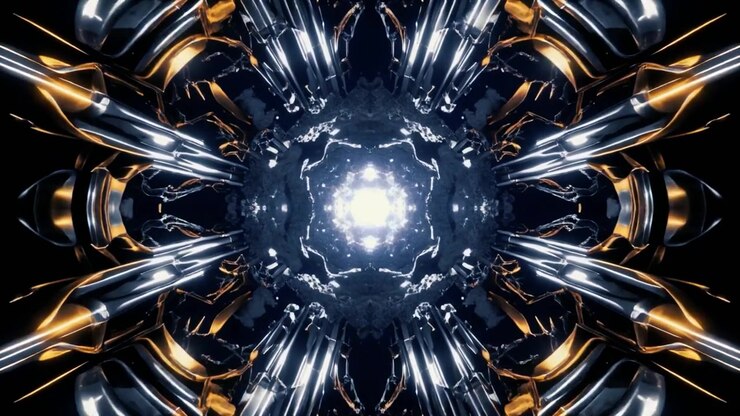 Abstract 3D Geometric Structure Expanding in Dark Space