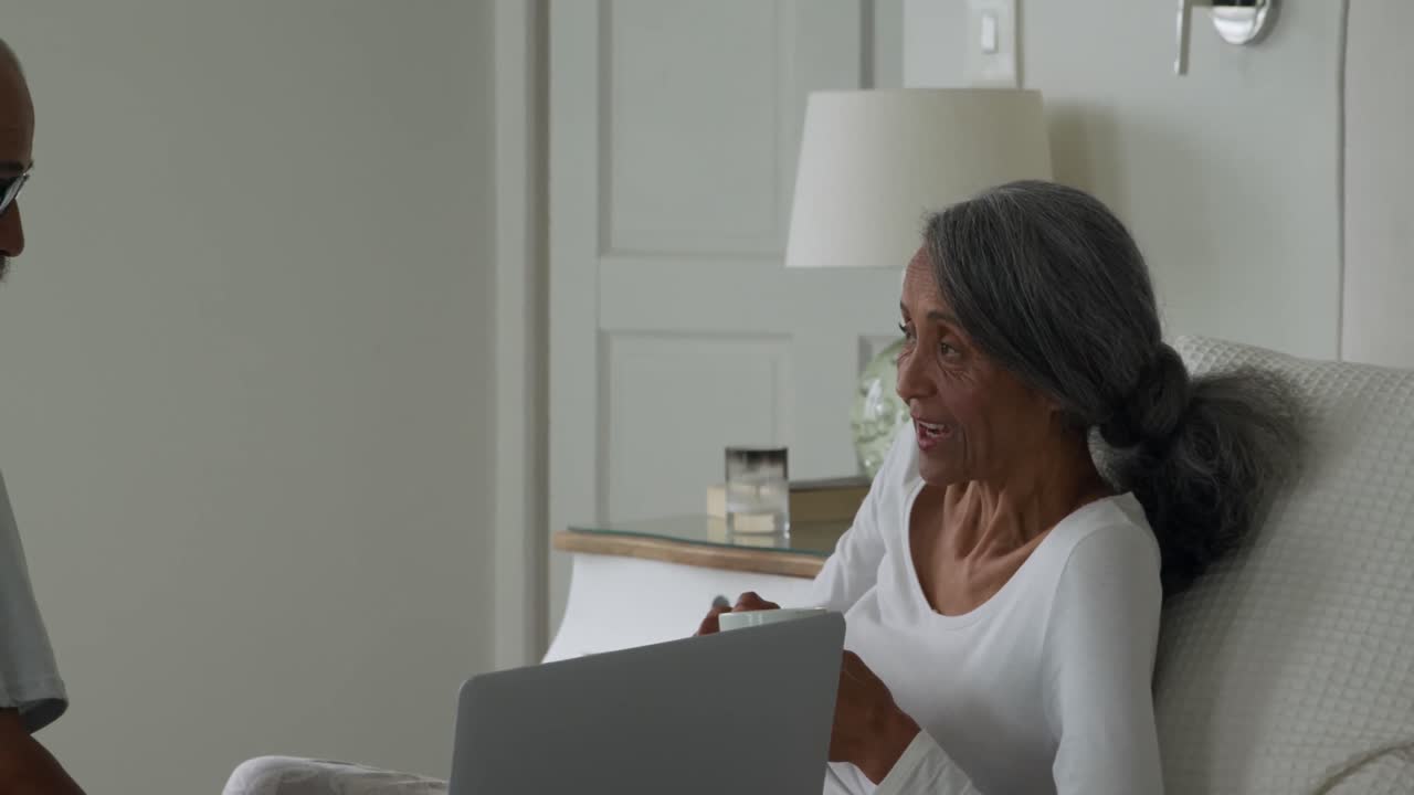 Mature couple at home