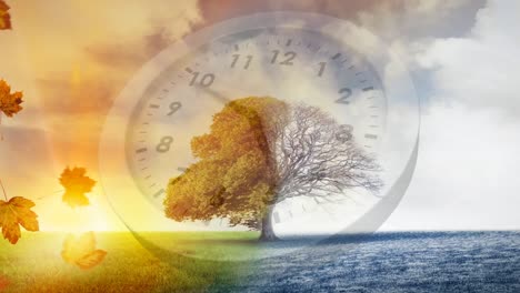 temporadas de invierno y otoño
