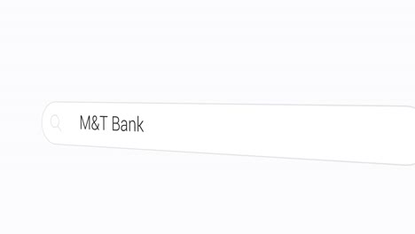 typing m and t bank on the search engine