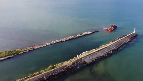 Spectacular-aerial-view-flight-slowly-sinking-down-drone-footage-natural-golden-sand-Bouka-Beach-at-Corfu-Greece-is-a-untouched-nature-travel-paradis-4k-Cinematic-view-above-by-Philipp-Marnitz-2022