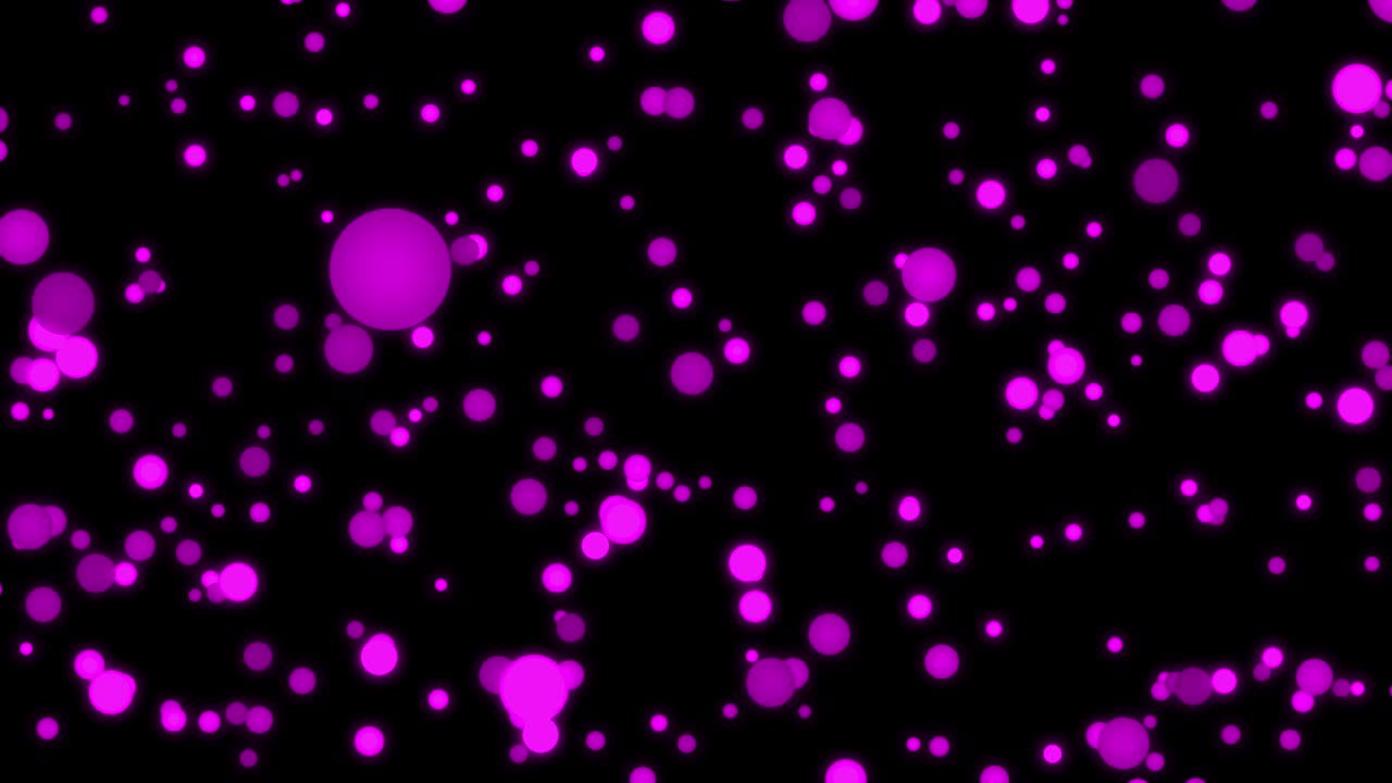 중간 크기의 점 공이 움직이는 애니메이션 모션 그래픽