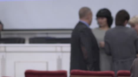 businessmen in the conference hall