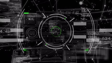 Animation-of-scope-scanning-and-data-processing-on-black-background