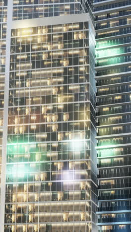 modern skyscraper at night