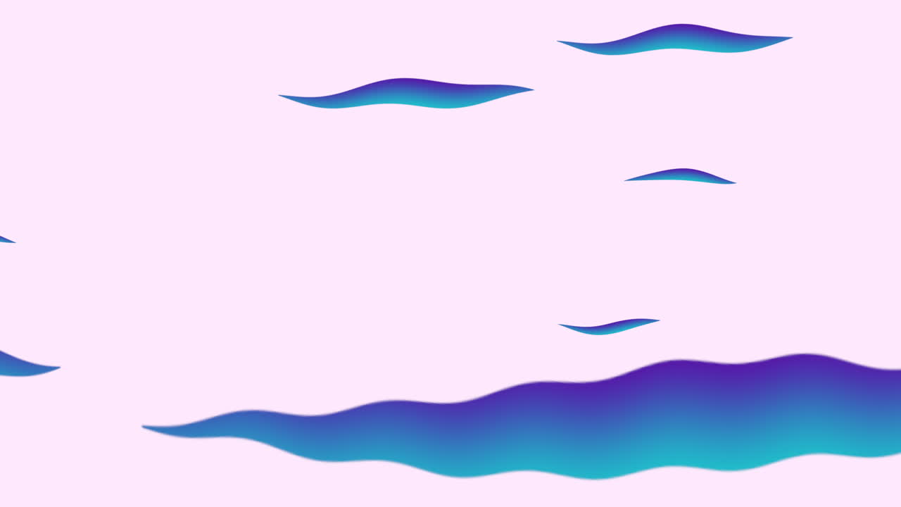 mor gökyüzündeki hareketli bulutlarla çizgi film animasyon arka planı soyut arka plan