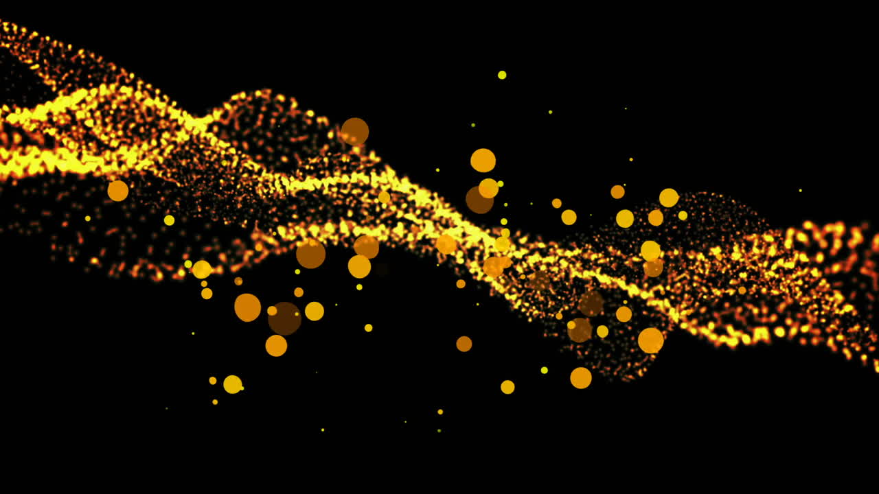 원의 디지털로 생성된 비디오