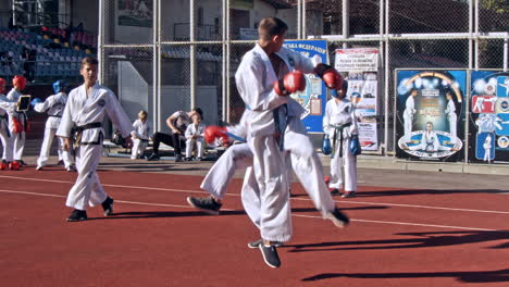 throw technique in taekwondo