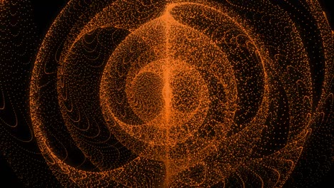patrón de forma de punto de color naranja animación gráficos de movimiento