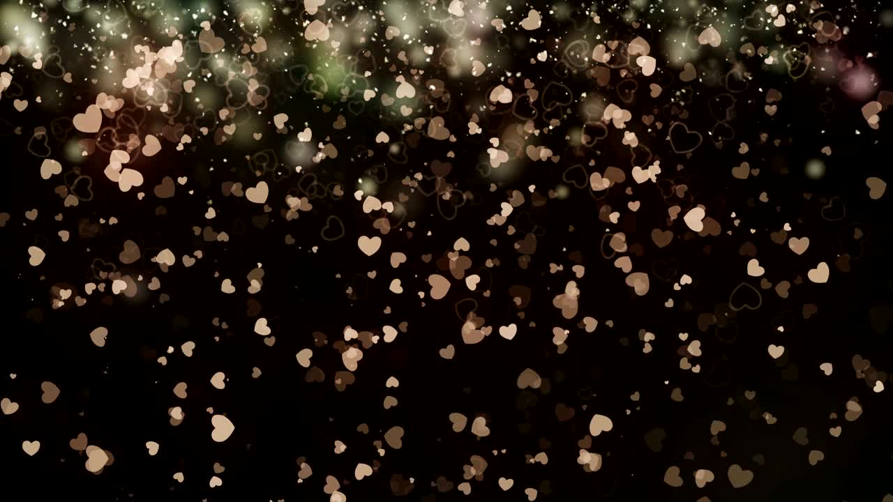 un bucle sin costuras, el día de san valentín un fondo abstracto con bucles, corazones voladores.